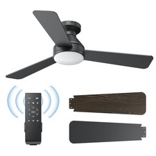Ceiling Fans with Lights 42 Inch Ceiling Fan with Light And Remote 3CCT Flush