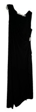 Eliza J Gathered Gown Women's Black Plus Size 18