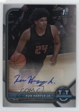 2021-22 Bowman U Chrome Prospect Refractor Ron Harper Jr #BCPA-RH Auto 1p5y