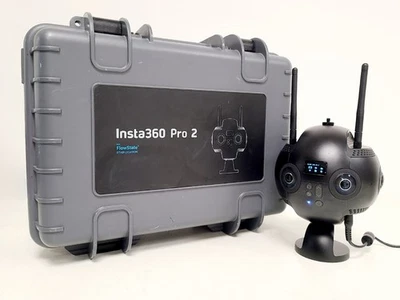 Insta360 Pro 2 with 2x Rechargable Batteries in Hard Shell Carry Case - Image 1 of 4