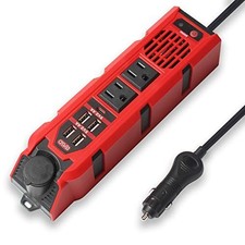 200W Car Power Inverter DC 12V to 110V AC Car Adapter Outlet Converter