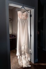 White Strapless Wedding Dress Size 10- Had Alterations