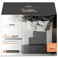 46 Count 36  x 36  Ultra Absorbent Underpads for Incontinence Waterproof Bed ...