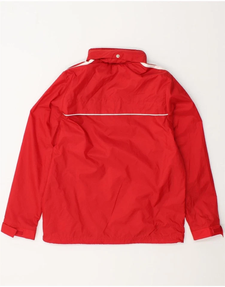 Adidas Jungen Regenjacke mit Kapuze 11-12 Jahre rot Nylon AH01 - Bild 2 von 3