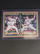 2024 Topps Update #US306 Angel Felipe / Easton Lucas Gold /2024 RC Athletics