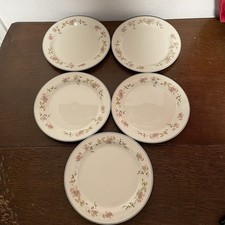 Steelite International Floral Set Of 5 Side plates 22.5cm Diameter