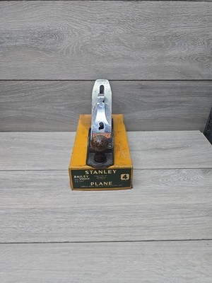 Vintage Stanley Bailey No. 4 glättende Handhobel MADE IN ENGLAND Holzarbeiten verpackt