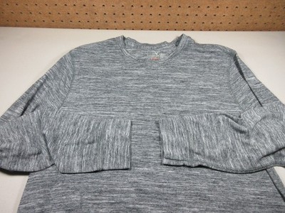 American Eagle mens heathered gray Active Flex lightweight crew sweater L