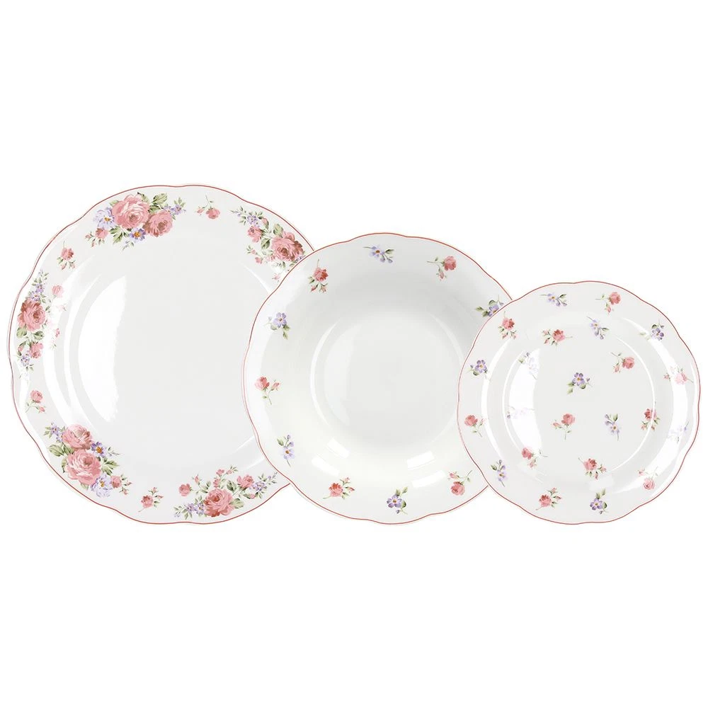 Vancasso Serie Pluvo - Servizio Piatti In Stoneware 32 Pezzi Per 8 Persone: 8 Piatti Piani, 8 Dessert, 8 Ciotole E 8 Tazze - Stile Vintage, Adatto A Microonde E Lavastoviglie - 2