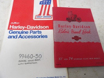 1950 Harley Davidson Model Model 61 and 74 Overhead Valve Twins Owner s Manual