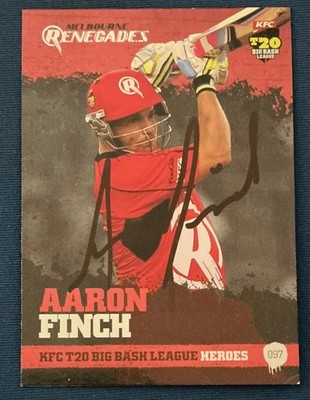 Aaron Finch signed Big Bash card SE Products free postage within Aust