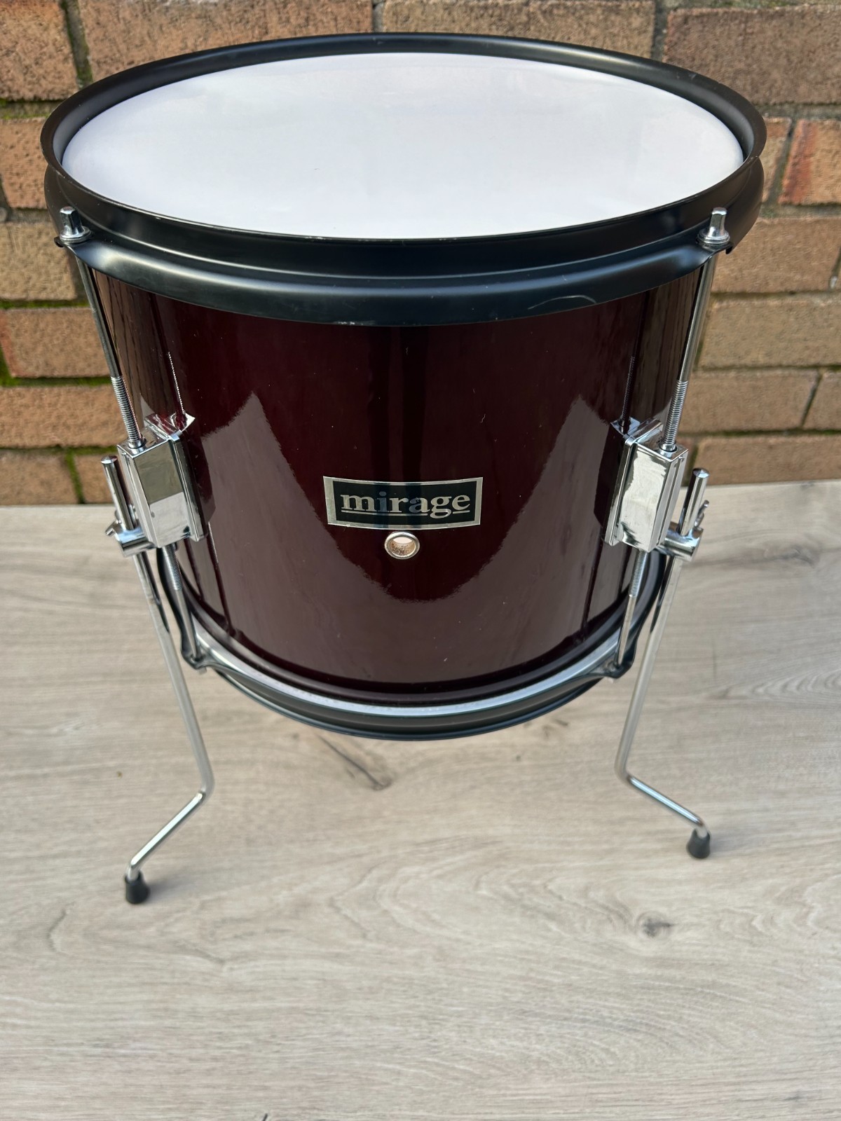 MIRAGE 12''x 10'' Floor Tom with Legs - Wine Red - for Junior drum kit photo 1
