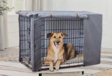 36 Dog Crate Cover Nate Jeremiah Grey Cloth-privacy And Security/a stylish