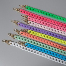 2cm Acrylic Curb Chain Shoulder Crossbody Handbag Replacement Handle Bag Strap