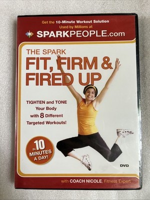 SparkPeople -The Spark - Fit, Firm and Fired Up (DVD, 2009) NEW SEALED Fraying