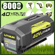 40V Battery For Ryobi 40V 8.0Ah Lithium OP4060 OP4030 OP4050 OP40602 OP40261
