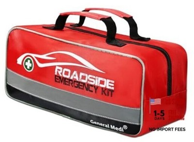 127-Pieces Roadside Car Emergency Kit Include Mini First Aid Kit, 127 Count