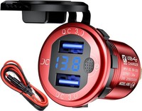 Usb Steckdose Kfz LadegeräT 12V 36W Qc 3.0 Mit Led Voltmeter Auto ZubehöR