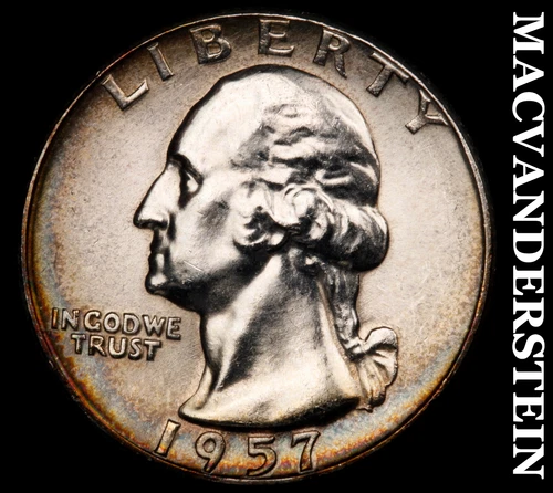 1957 Washington Quarter- Silver Choice Gem Brilliant Uncirculated Luster #i9602