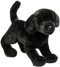 Douglas Chester Black Lab Dog Plush Stuffed Animal 16" (41 cm) long