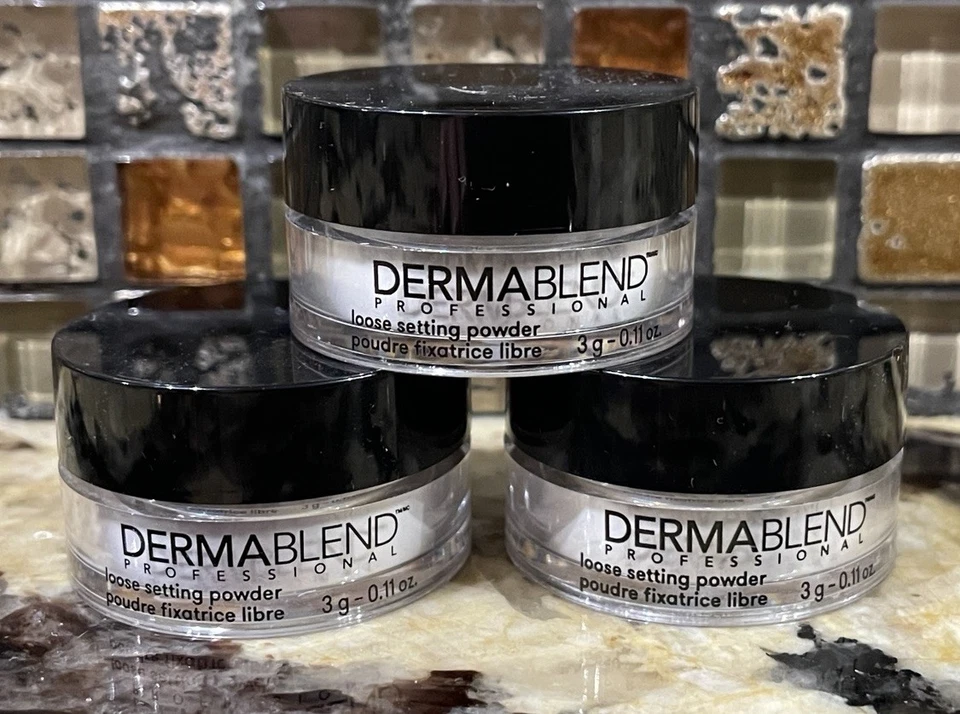 Paquete 5 Polvos Sueltos Dermablend Original Translúcidos Viaje 0.11 OZ ea Foto 2 de 4