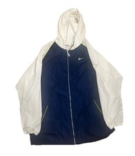 Vintage 90s Nike Windbreaker Jacket Size XXL White Tag Full Zip