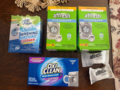 Washing Machine Cleaner Mixed Lot 33 Tablets Affresh Oxi Clean True Fresh READ