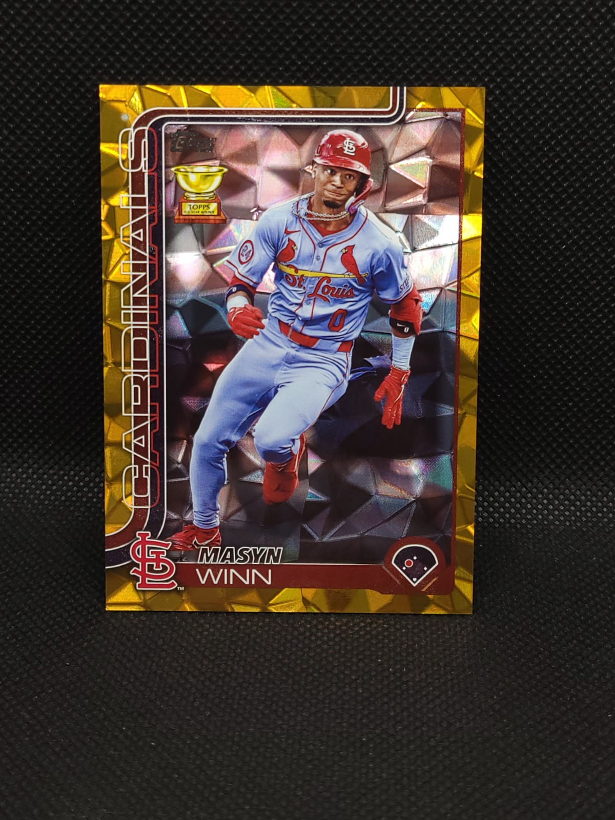 2025 Topps Series 1 Gold Diamante Foil /50 Masyn Winn Gold Cup #22 Cardinals