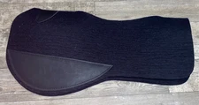 NEW EQUICOMFORT PLUS ROUND SKIRT SADDLE PAD WOOL/FELT SHORT BACK BLACK 30X30X3/4