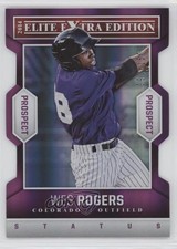 2014 Elite Extra Edition Prospects Status Purple Die-Cut /150 Wes Rogers #86 9gj