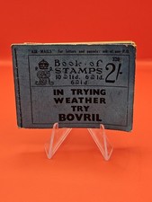 British 2 shilling  stamp booklet - dated January 1938 - Bovril Incomplete