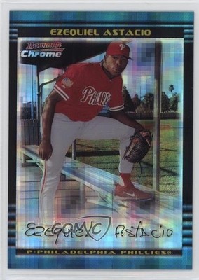 2002 Bowman Chrome X-Fractor 15/250 Ezequiel Astacio #286 Rookie RC 0w7
