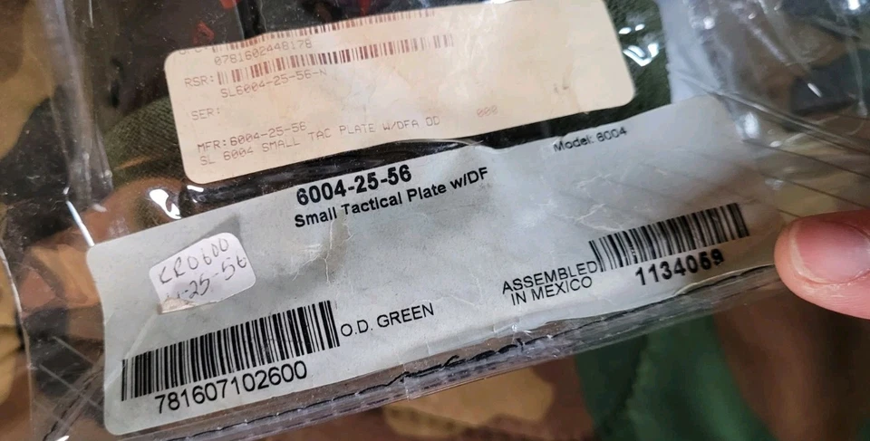 Placa táctica de pierna caída verde Safariland OD para fundas/soportes de revistas Foto 2 de 4