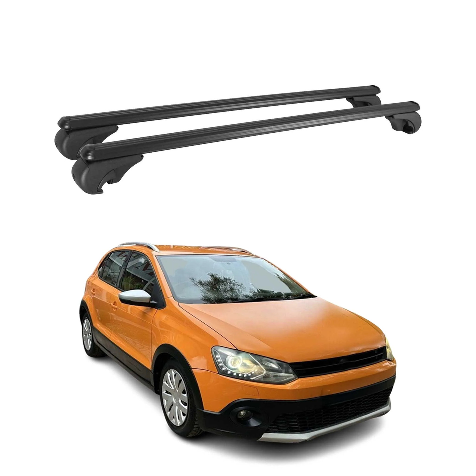 Barres de toit VW Polo 2009-2017 en aluminium pour résoudre le manque de coffre
