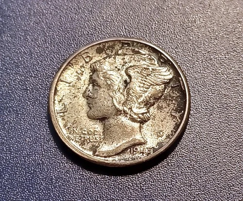 Gem BU 1945-D Mercury Dime