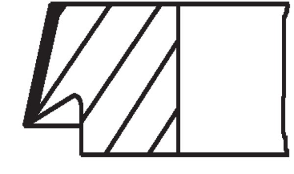 1X Mahle 021 62 N0 Kolbenringsatz FüR Renault Volvo-image