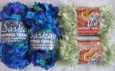 Sullivans Sashay Samba Knitting Yarn Eyelash Polyester mixed lot of 4