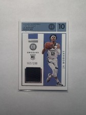 2019-20 Panini Encased - Rookie Label Materials Ja Morant #RL-JAM /199 (MEM, RC)