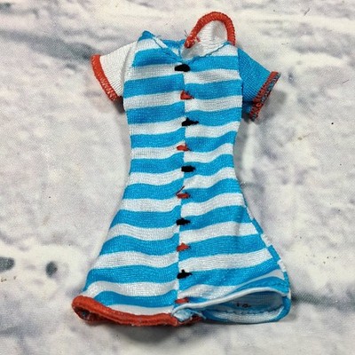 Monster High Dress Shirt Top Frankie Stein Doll Home Ick Blue White Striped
