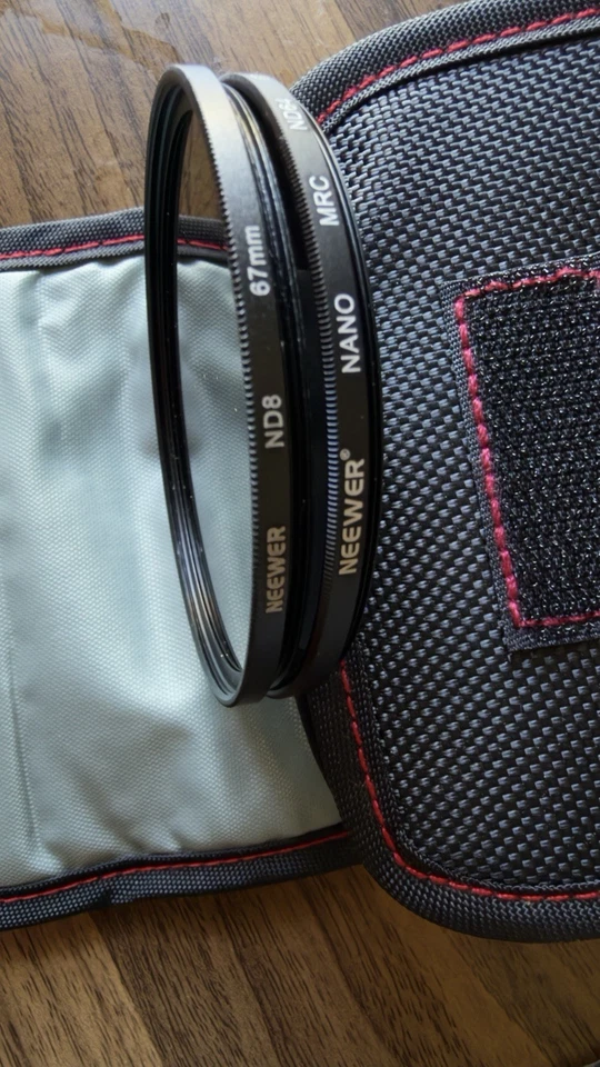 NEEWER ND8, ND64 Nano MRC 67mm UV/CPL/ND8 Kit de Filtro con Estuche - 3 Filtros Foto 4 de 4