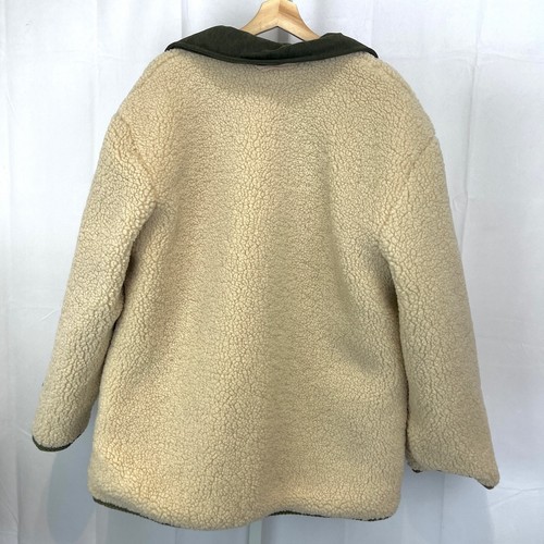 Chaqueta reversible de peluche WE THE FREE People Arnelle acolchada polar verde crema M - Imagen 4 de 9