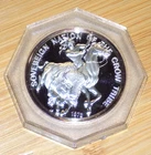 CROW TRIBE American Indian 1972 Tribal Series .999 Silver Medal Token Coin