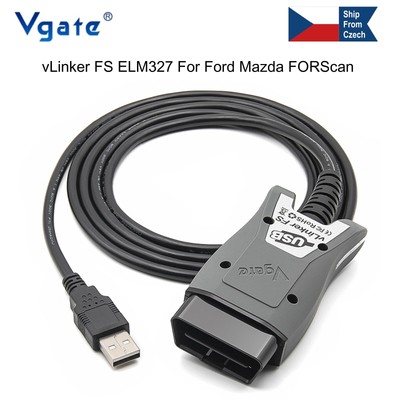 Vgate vLinker FS ELM327 Ford Mazda FORScan HS/MS-CAN OBD2 Car Diagnostic Scanner