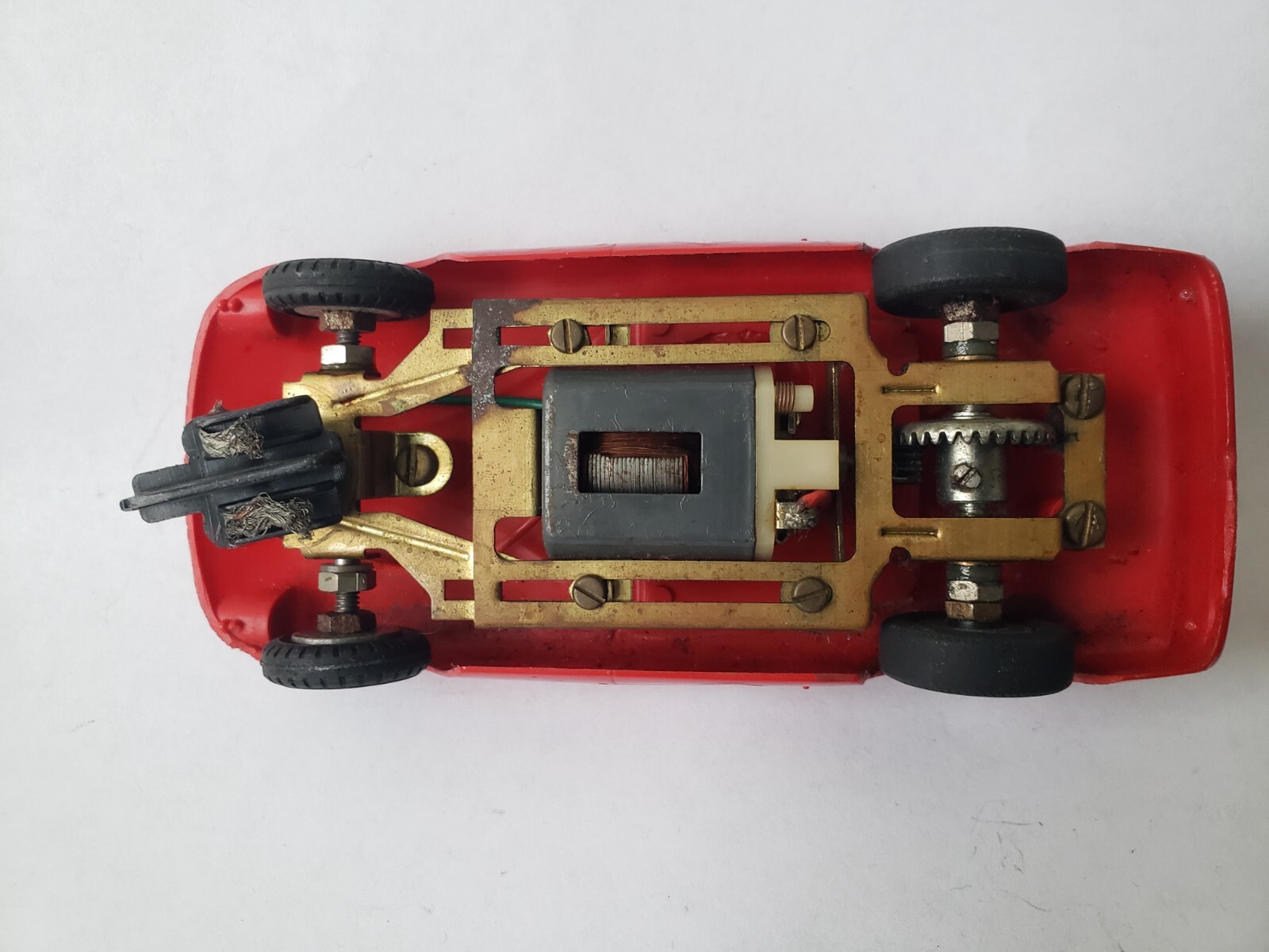 Vintage Monogram Slot Car Ferrari 250 GTO/LM, 1/32 Scale Tested Runs