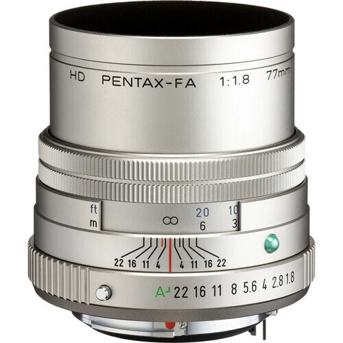 New Pentax HD PENTAX-FA 77mm f/1.8 Limited SILVER for K-Mount Full-Frame Format - Image 3 of 4