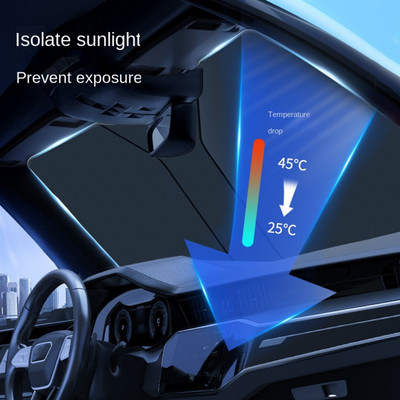 Vorhang Auto Frontscheibe Sonnenschutz Abdeckung Faltbar Sonnenblende für Auto Mini SUV