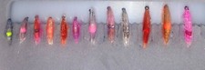 UV Shrimp Fishing Fly W/Tungsten Body 12 Pieces Tied on #12-#16 Hooks NP12 