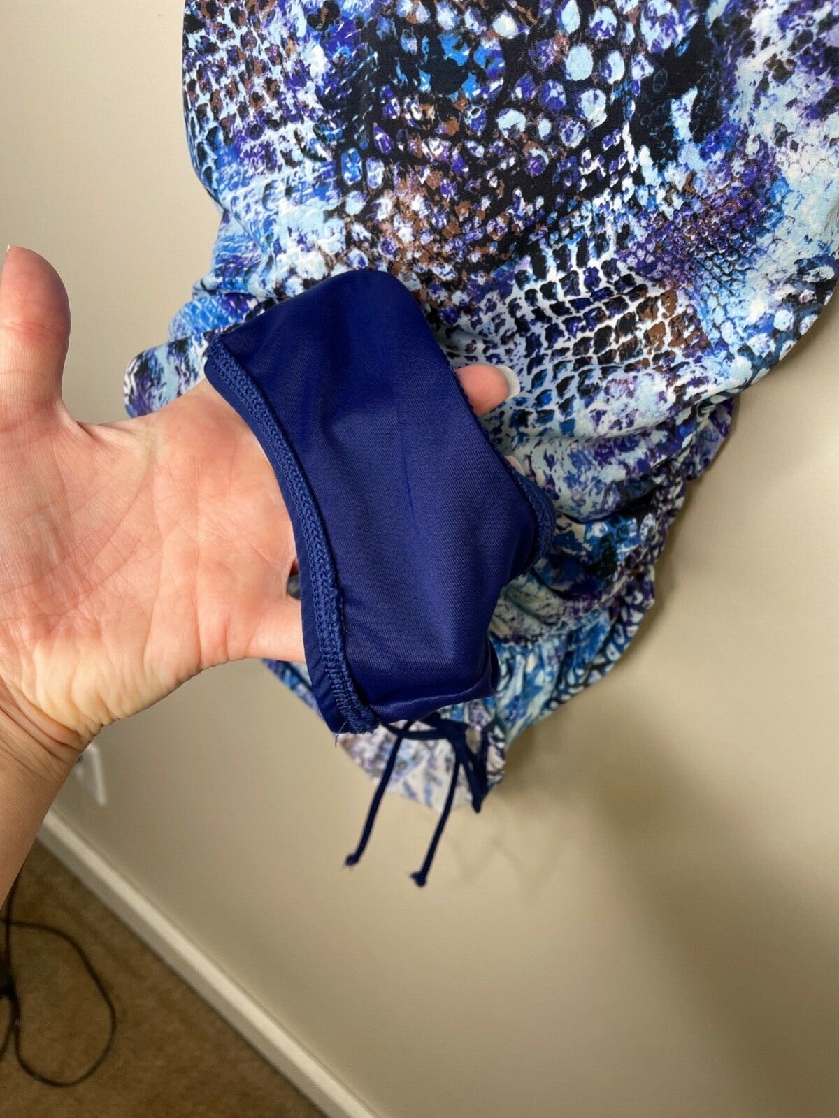 451. spanx shaped blue python one piece swimsuit … - image 5