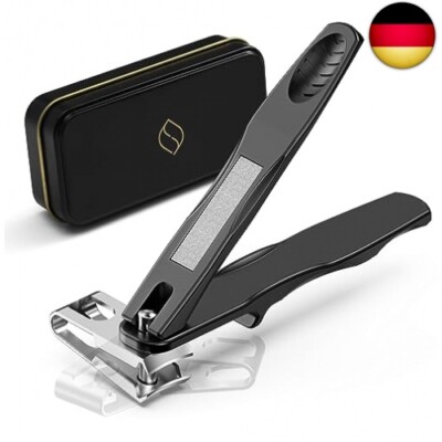 Nagelknipser-Set Mit Großer Backe & Langer Nagelfeile – Ergonomischer Griff, Edelstahl, Für Dicke Nägel