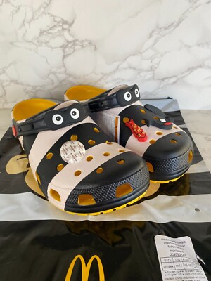 Crocs X McDonald s Hamburglar Classic Clog Size Men's 11 Black White 209393-066